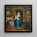 L'Adoration des Mages - Nachfolger von Antwerpen von Quentin Massys — gerahmtes Bild an der Wand
