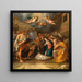 L'Adoration des bergers - Pieter van Lint — gerahmtes Bild an der Wand