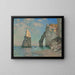 Reproduktion des Gemäldes L'Aiguille et la falaise d'Aval von Claude Monet