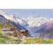 Reproduktion des Gemäldes L'Alpe Barneuza (Wallis) - Edward Theodore Compton