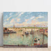 Reproduktion des Gemäldes L’Avant-port de Dieppe, nachmittag, helles Wetter - Camille Pissarro