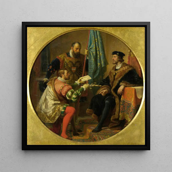 L'Empereur Charles V et le Roi François Ier à Pavie 1525 - Karl von Blaas