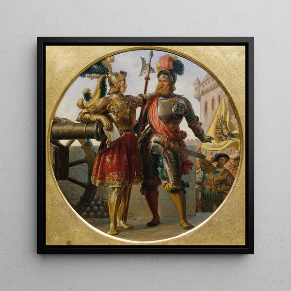 L'Empereur Maximilien Ier et Georg von Frundsberg - Karl von Blaas