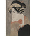 L-Kunstdruck des Gemäldes des Schauspielers Matsumoto Yonesaburō in der Rolle des Shinobu, posierend als Kurtisane Kewaizaka no Shōshō, aus dem Stück Ein Mischmasch aus Rachegeschichten - Tōshūsai Sharaku