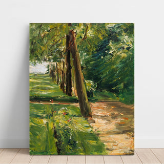 Reproduction L'allée de bouleaux du Wannseegarten vers l'est - Max Liebermann
