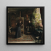 L'artiste danoise Bertha Wegmann peignant un portrait - Jeanna Bauck — gerahmtes Bild an der Wand