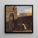 L'esclave Davus und die Magd Mysis aus der Andria von Terenz - Nicolai Abildgaard — gerahmtes Bild an der Wand