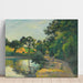 Reproduktion des Gemäldes L-Teich bei Sonnenuntergang, Montfoucault - Camille Pissarro