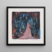 L'homme à l'épée à double tranchant, Vision des sept candélabres - Ernst Ludwig Kirchner — gerahmtes Bild an der Wand