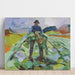 Reproduktion des Gemäldes L Mann im Kohlfeld - Edvard Munch