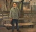 L'homme près du banc - Carl Vilhelm Meyer — Ansicht des Kunstwerks