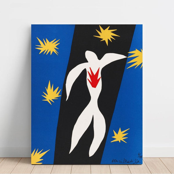 Reproduktion des Gemäldes La Chute d’Icare - Henri Matisse
