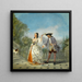 La Cour amoureuse réticente - Henry Andrews — gerahmtes Bild an der Wand