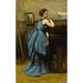 Reproduktion des Gemäldes Die Dame in Blau von Jean-Baptiste-Camille Corot