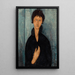 Reproduktion des Gemäldes Die Frau mit blauen Augen - Amedeo Modigliani