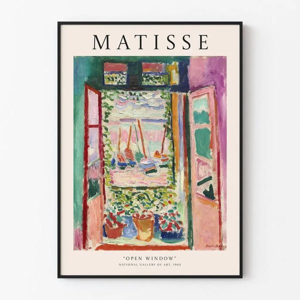 Das offene Fenster von Henri Matisse | Poster Dekoration