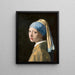Reproduktion des Gemäldes La Jeune fille à la perle de Johannes Vermeer