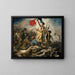 Reproduktion des Gemäldes "Die Freiheit führt das Volk" - Eugène Delacroix