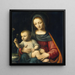 La Madone aux œillets - Bernardino Luini — gerahmtes Bild an der Wand