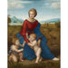 Reproduktion des Gemäldes La Madone dans le pré - Raphael