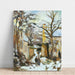 L La Maison Rondest Sous La Neige, Pontoise Oder Chemin De L'hermitage, Pontoise, Unter Schnee - Camille Pissarro