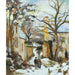 L La Maison Rondest Sous La Neige, Pontoise Oder Chemin De L'hermitage, Pontoise, Unter Schnee - Camille Pissarro