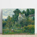 Reproduktion des Gemäldes La Maison Rondest und sein Garten in L'Hermitage, Pontoise - Camille Pissarro