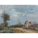 Reproduktion des Gemäldes La Maison de Monsieur Musy, Route de Marly, Louveciennes - Camille Pissarro