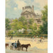 Reproduktion des Gemäldes La Place du Louvre - Louis Béroud