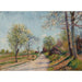 Reproduktion des Gemäldes La Route de Veneux - Alfred Sisley
