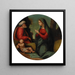 La Sainte Famille - Toskana Schule — gerahmtes Bild an der Wand