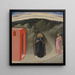 Die Versuchung des heiligen Antonius des Abtes - Meister der Osservanza — gerahmtes Bild an der Wand
