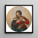 Die Jungfrau Maria Immaculata - Genuesische Schule — gerahmtes Bild an der Wand