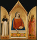 Die Jungfrau Maria mit den Heiligen Thomas von Aquin und Paulus - Bernardo Daddi — Ansicht des Kunstwerks