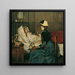 Die Besuch im Krankenbett - Ferry Beraton — gerahmtes Bild an der Wand