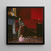 Das rote Zimmer in Étretat - Félix Vallotton — gerahmtes Bild an der Wand