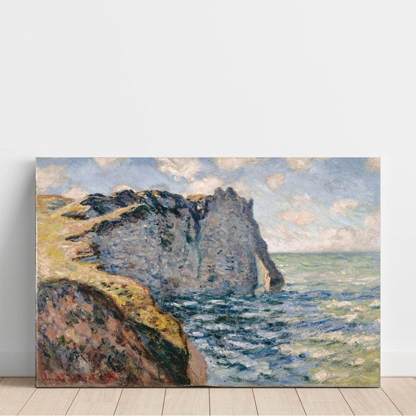 Reproduktion des Gemäldes Die Klippe von Aval, Étretat - Claude Monet