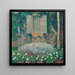 Die Küchenfensteransicht auf den Garten Marquayrol - Henri Martin — gerahmtes Bild an der Wand