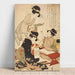Reproduktion des Gemäldes Die Kalligraphie-Lektion - Kitagawa Utamaro