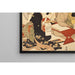 Reproduktion des Gemäldes Die Kalligraphie-Lektion - Kitagawa Utamaro