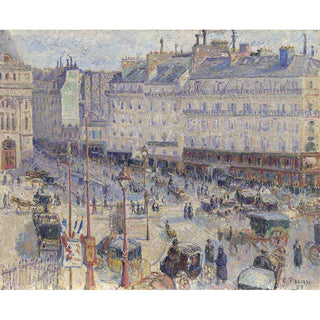 La place du Havre, Paris - Camille Pissarro | Reproduction Tableau Décoration murale affiche copie