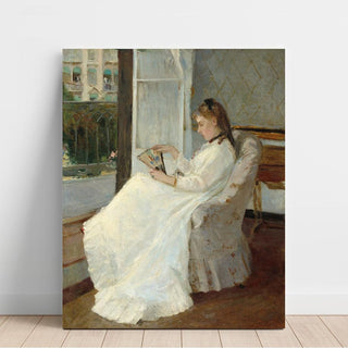 La sœur de l'artiste à la fenêtre - Berthe Morisot | Reproduction Tableau Décoration murale affiche copie