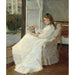 Reproduktion des Gemäldes Die Schwester des Künstlers am Fenster - Berthe Morisot