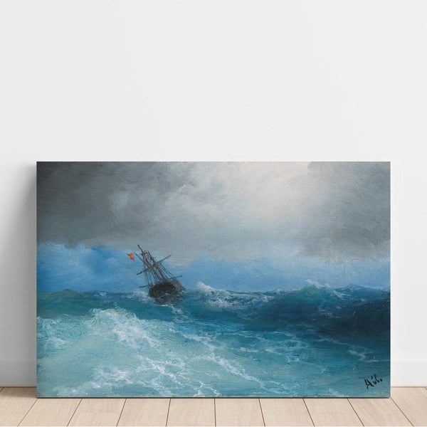 Reproduktion des Gemäldes Die aufziehende Sturm - Ivan Konstantinovich Aivazovsky