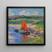 Die rote Segelboot - Henry Moret — gerahmtes Bild an der Wand