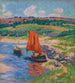 Die rote Segelboot - Henry Moret — Ansicht des Kunstwerks