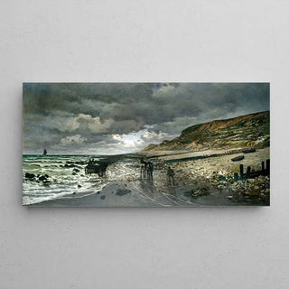 The Pointe de la Hève at low tide by Claude Monet