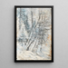 Eine winterliche Waldlandschaft - Ladislav Mednyánszky — gerahmtes Bild an der Wand