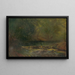 Innenansicht eines Waldes mit einem Bach - Ladislav Mednyánszky — gerahmtes Bild an der Wand