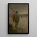 Faucheur près de la rivière - Ladislav Mednyánszky — gerahmtes Bild an der Wand
